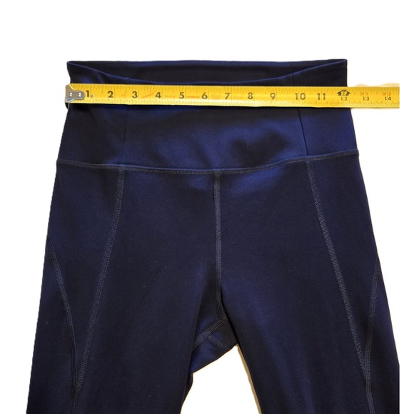 Girlfriend Collective Navy Blue High Rise Full Length Leggings - Size S - Picture 6 of 7